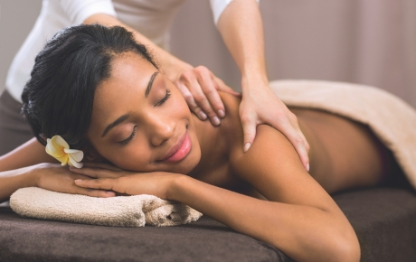 woman getting a massage