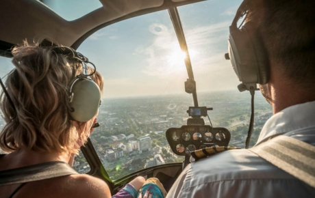 landscape view from a helicopter