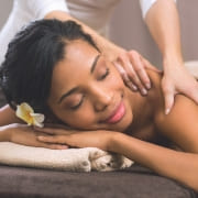woman getting a massage