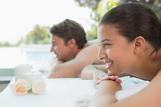 90 minute Couple massage + facial special at Sun & Sky - Spa / Salon